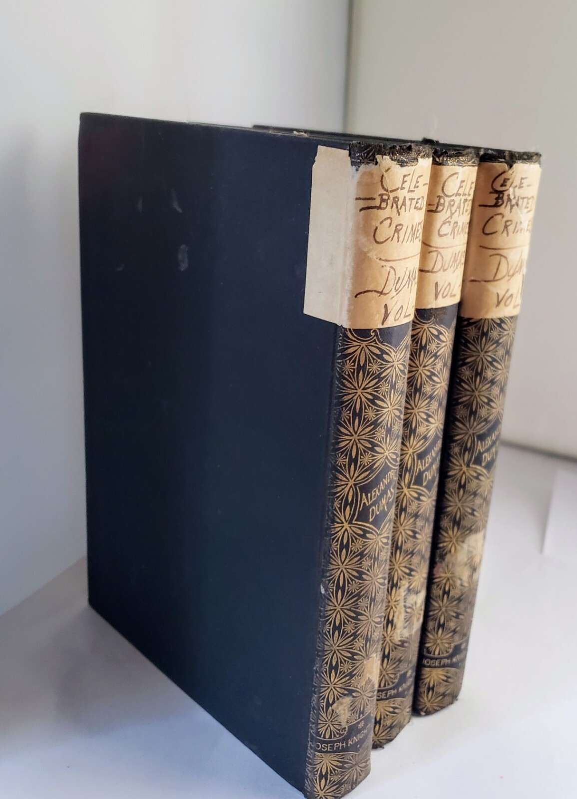 1896 Alexandre Dumas Celebrated Crimes Volumes 1, 2 &3 Knight Company Book Set