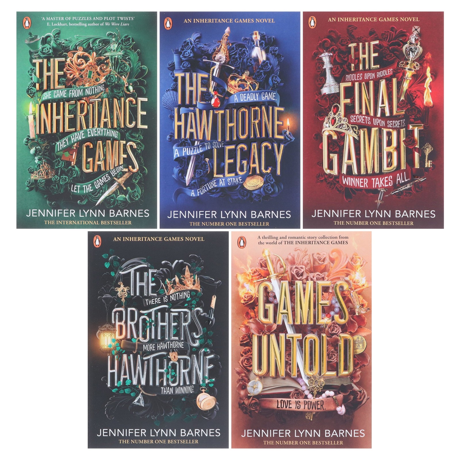 The Inheritance Games Series By Jennifer Lynn Barnes: 5 Books – Ages 12-17 – PB