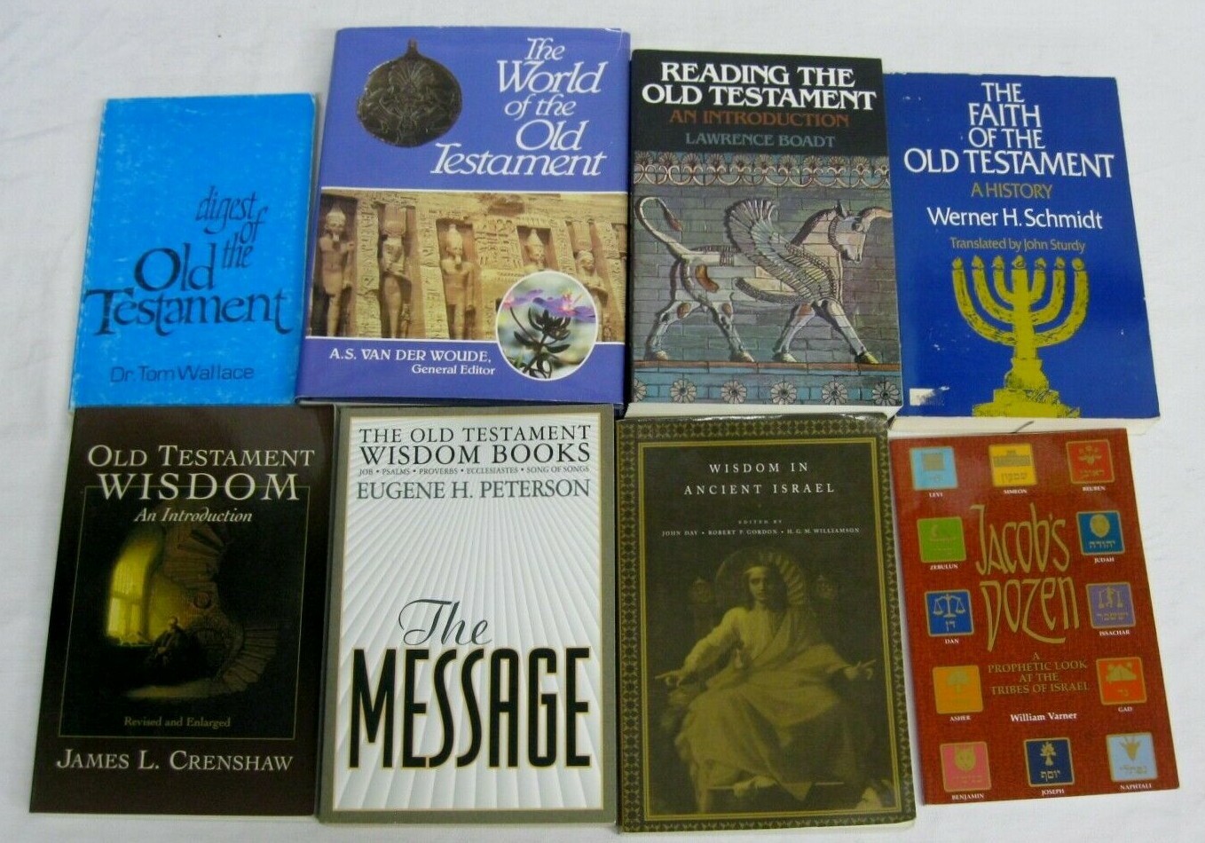 Old Testament Wisdom Faith History Jacobs Dozen Christianity Prophet 8 Book Lot