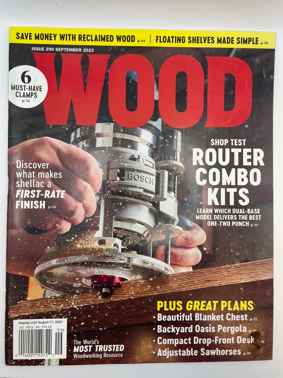 WOOD Magazines Several Available (Choose Issue/Month from the Drop-Down Menu)