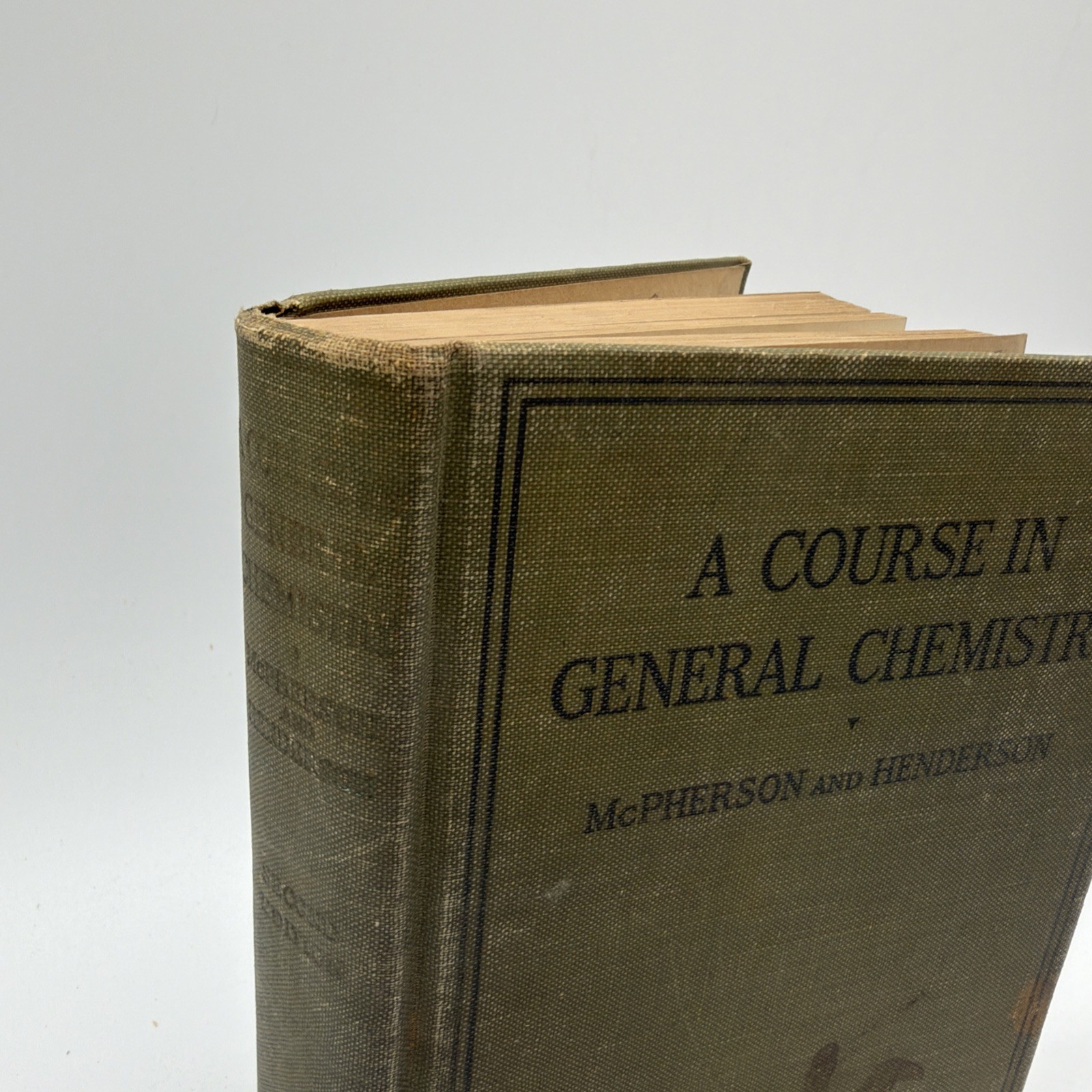 Rare 1921 A Course in General Chemistry McPherson Henderson Hardcover