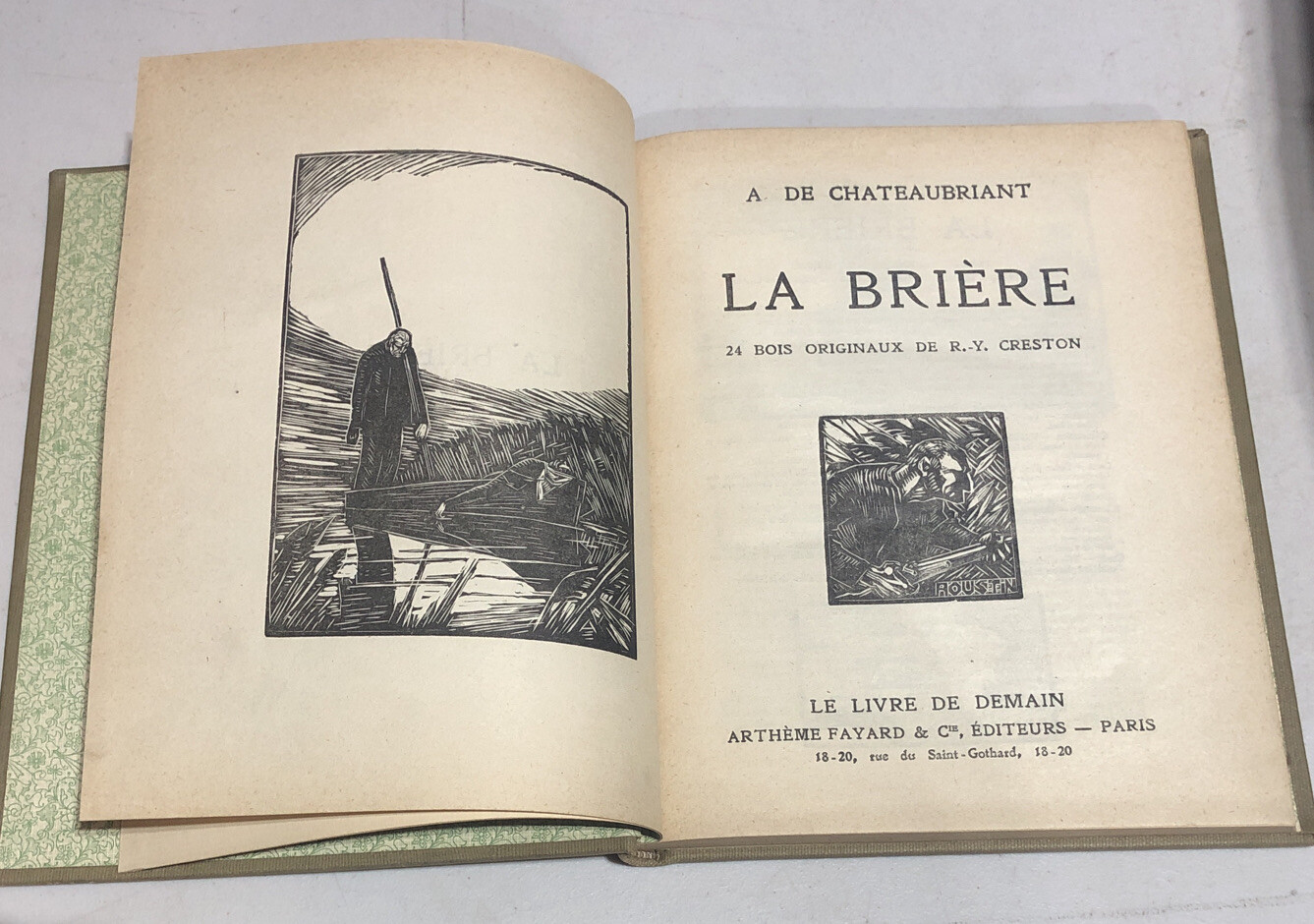 La Briere A De Chareaubriant 1928, HC, Rare