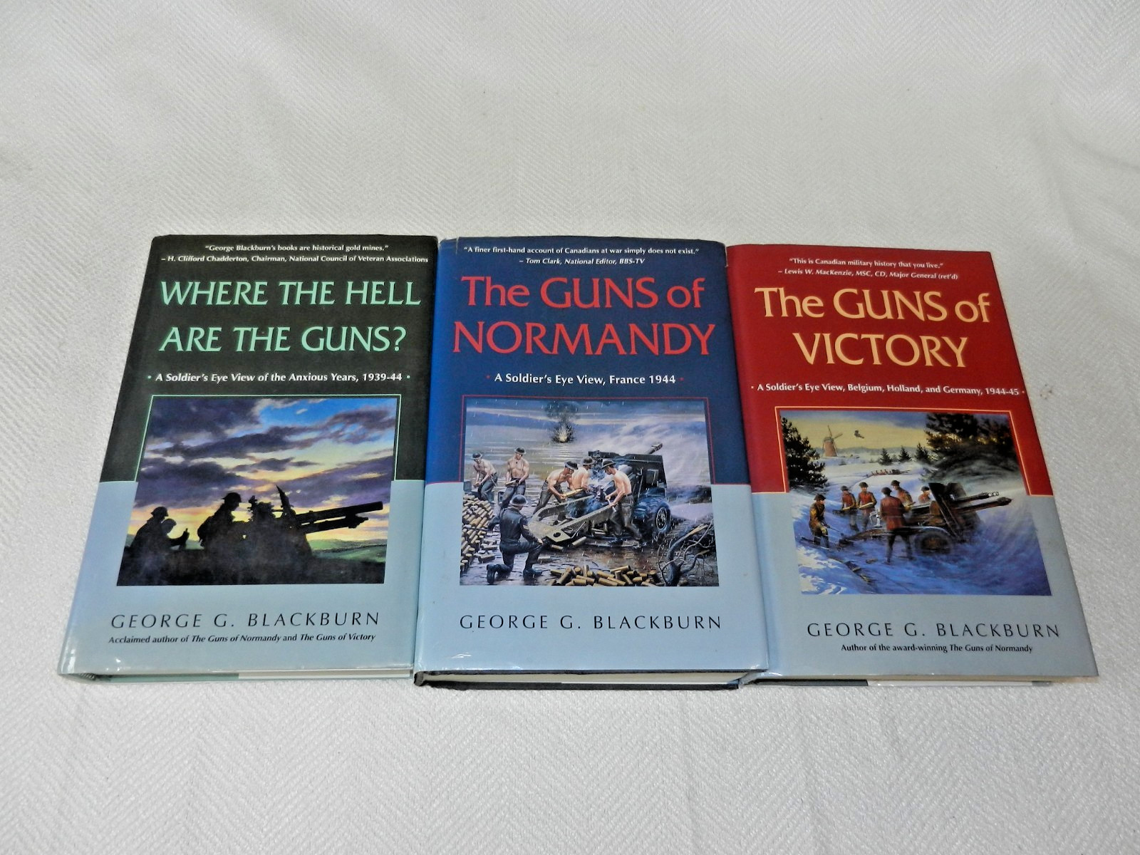 WW II 1st Canadian Army 4th Field Artillery 25 pdr Memoir Three Volume Set