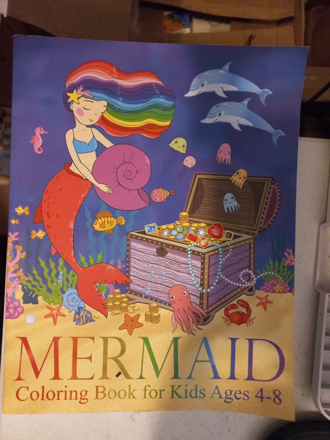 Mermaid Coloring Book for Kids Ages 4-8 : 40 Cute, Unique Coloring Pages by Two
