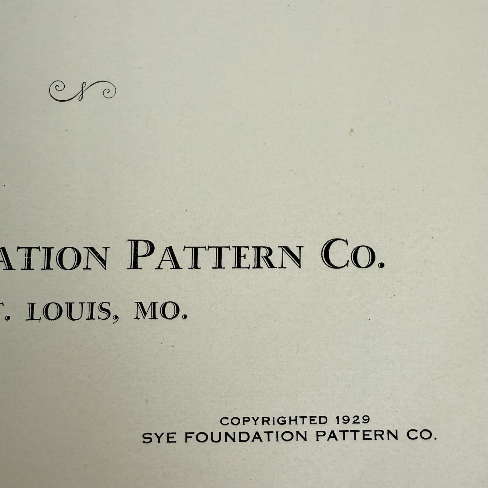 1929 Sye Foundation Pattern Instructions Booklet – Sewing Dressmaking Vintage