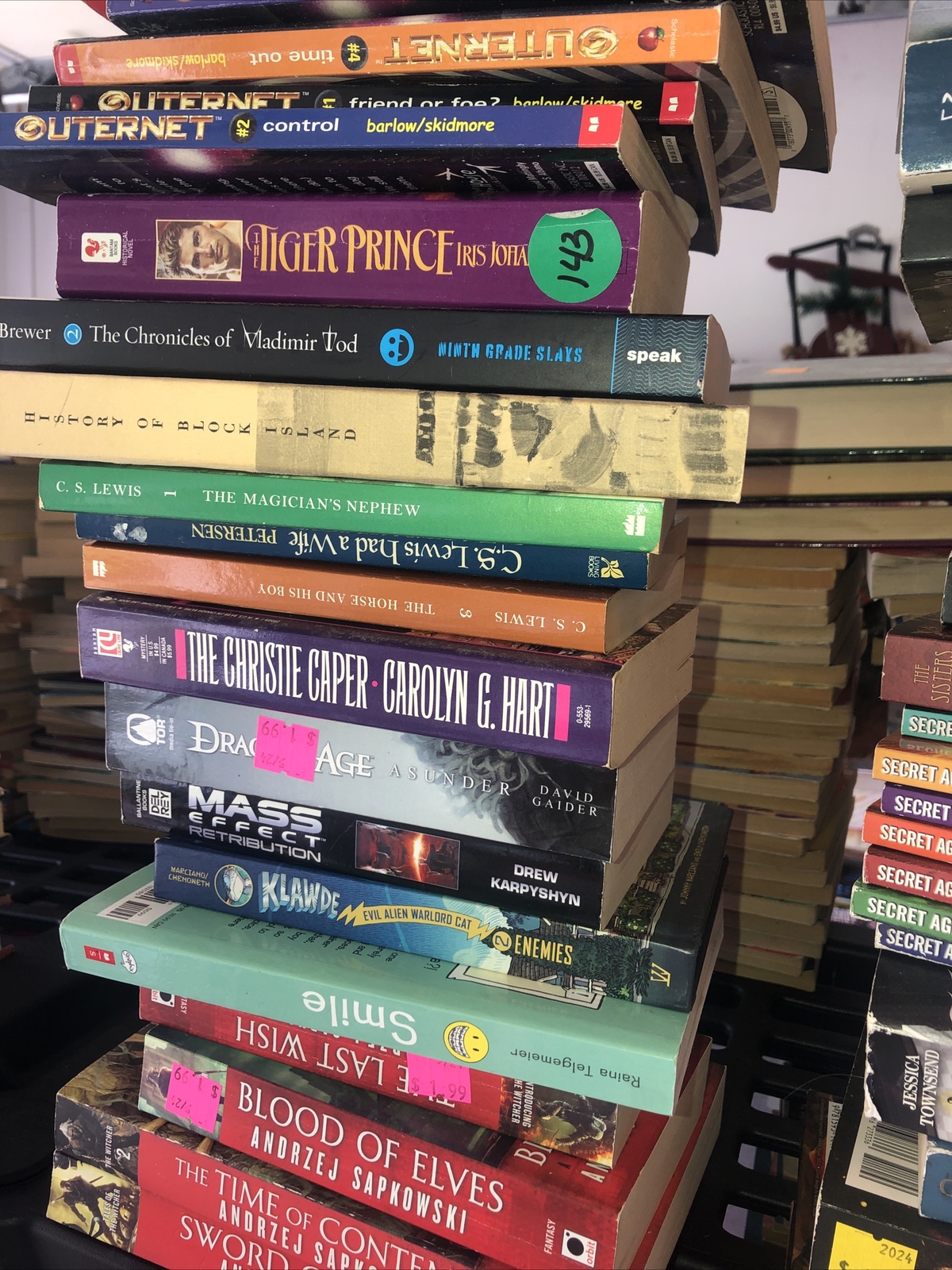 Middle School Children’s Book Lot Of 50 Assorted Ages 9 To 12 Very Good