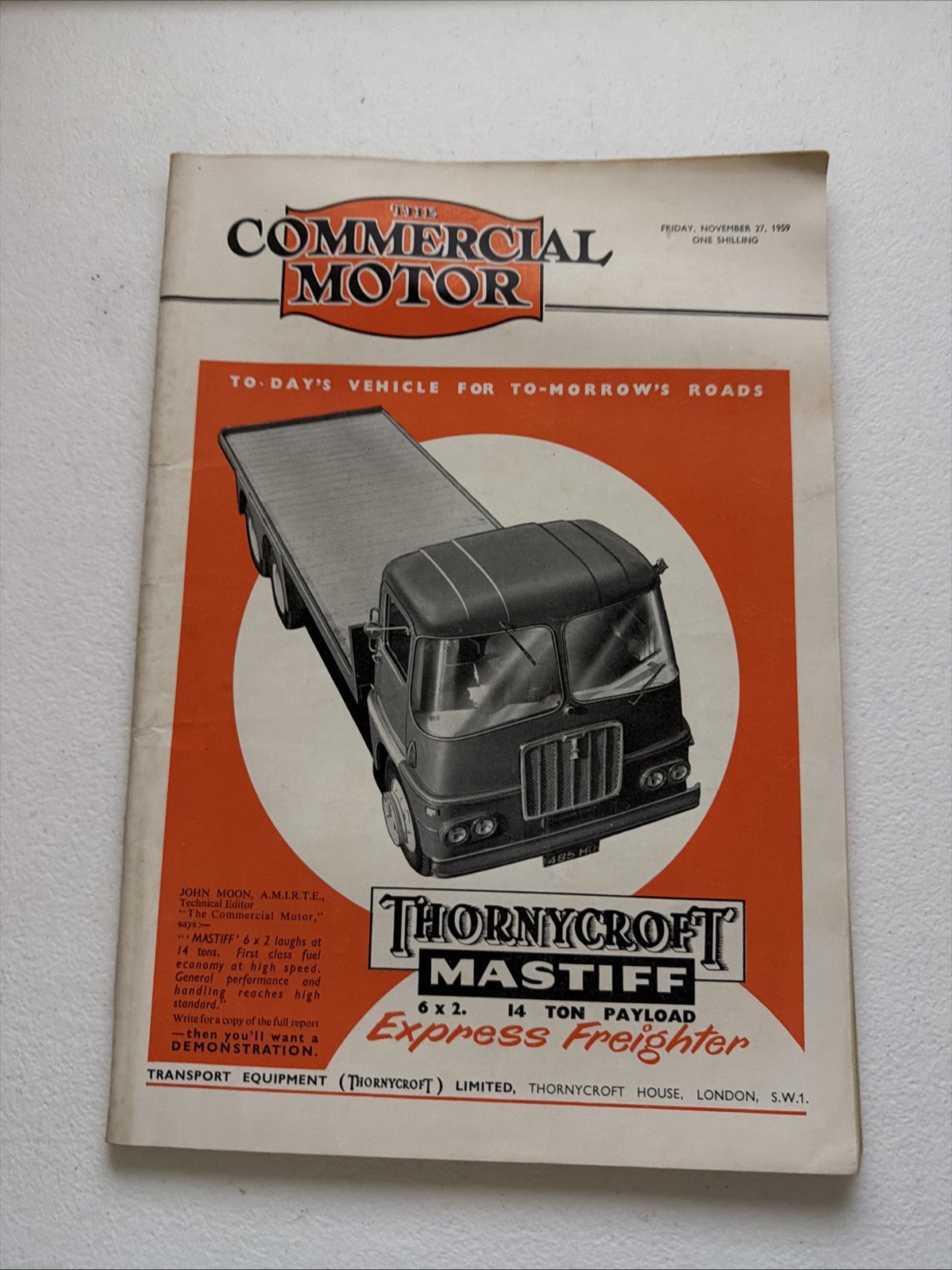 Commercial Motor Magazine 27 November, 1959 Transport Equipment 76 Pages