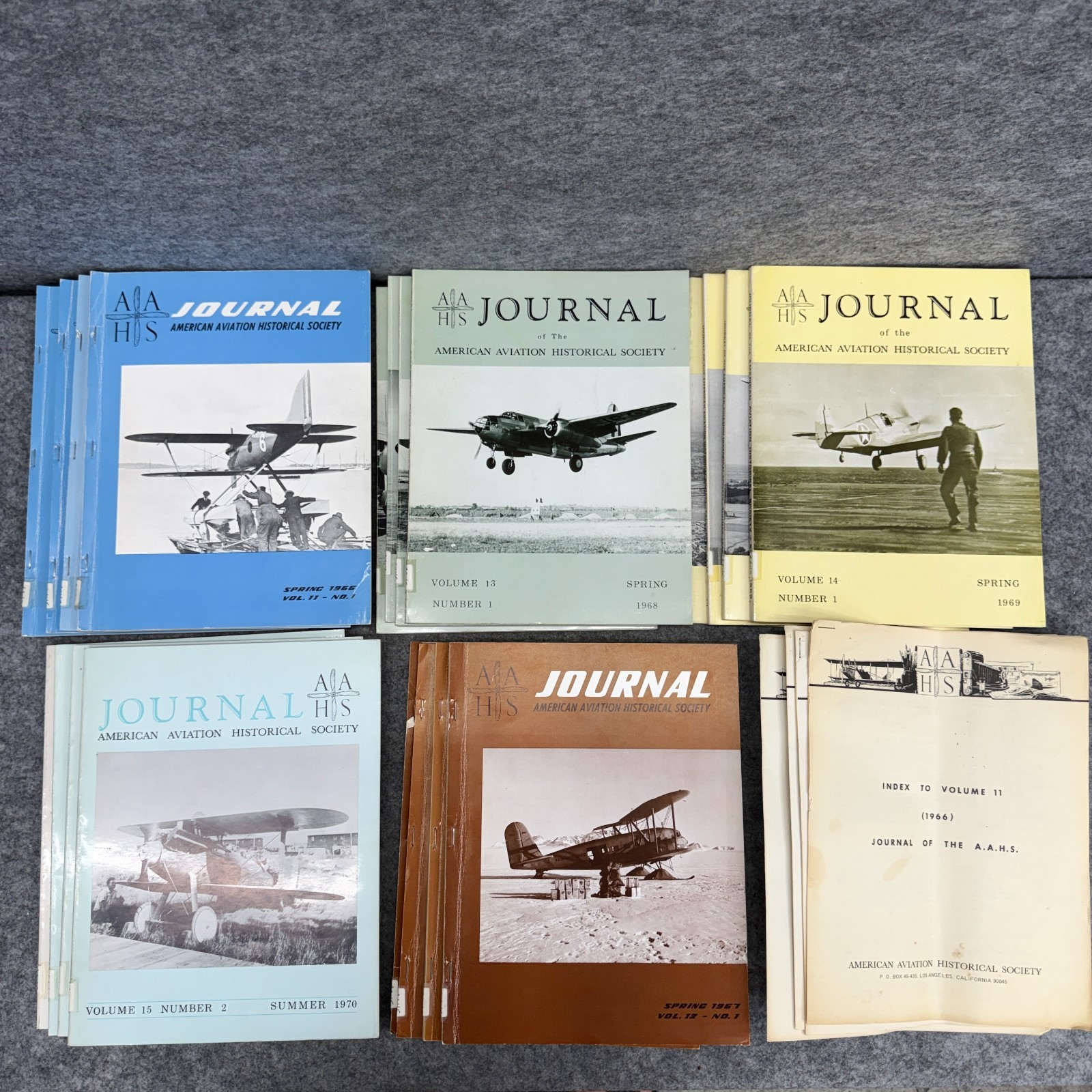 Vintage AAHS Journal Magazines 1966-1970 Full Volumes 11-15 w/ Indexes Lot of 20