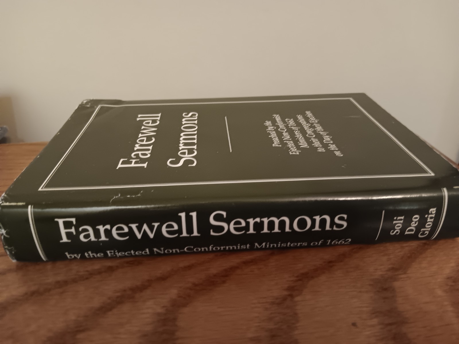 Farewell Sermons Soli Deo Gloria Rare