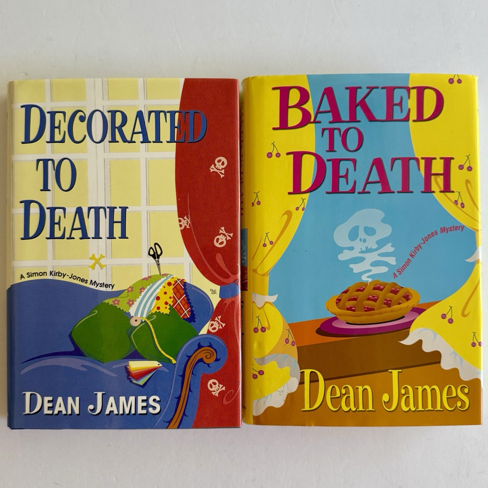 Lot of 2 Dean James Hardcover Books/LGBTQ+ Gay Mysteries/Humor/First Editions