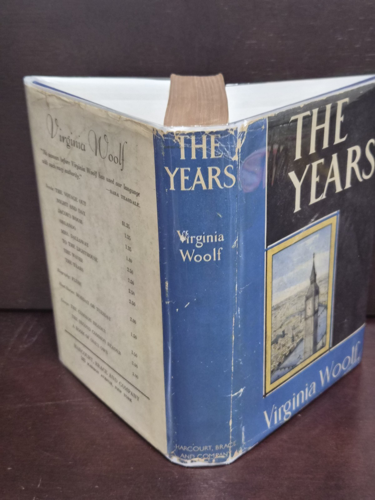 Virginia Woolf THE YEARS 1937 First Edition Trade 6th Printing HCDJ VG ​
