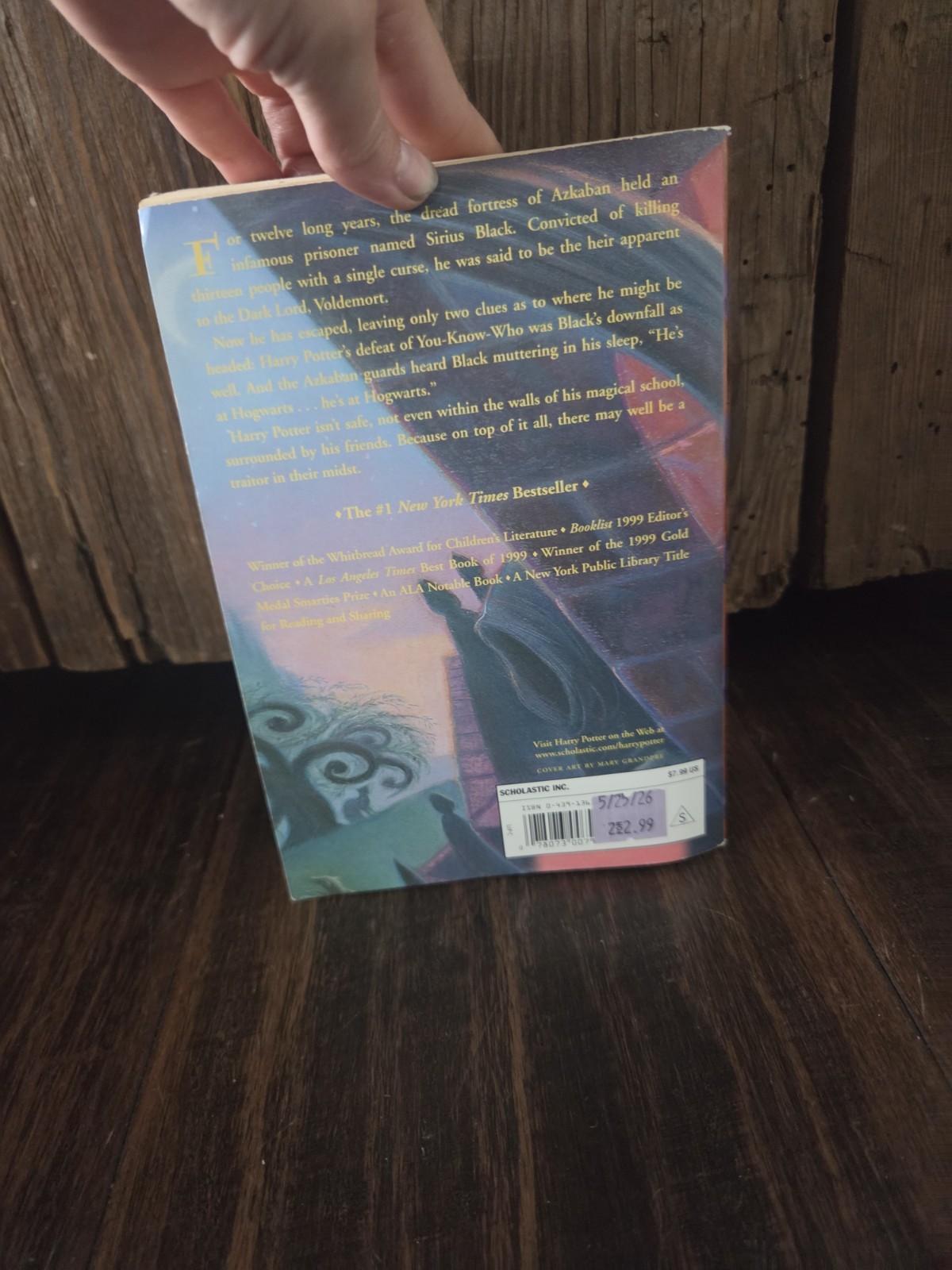 Scholastic Harry Potter Prisoner of Azkaban Paperback Novel J.K. Rowling English