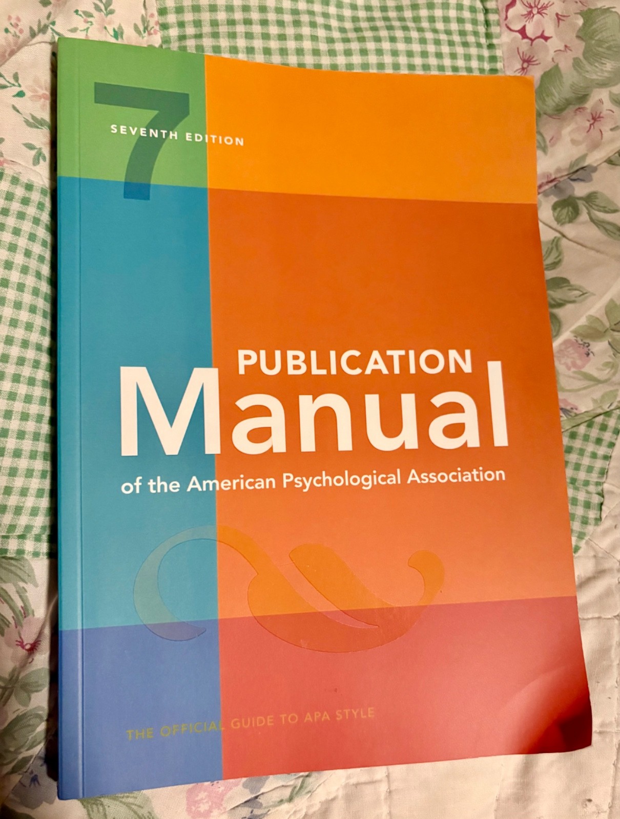 Publication Manual (OFFICIAL) 7th Edition of the American Psychological Assoc.