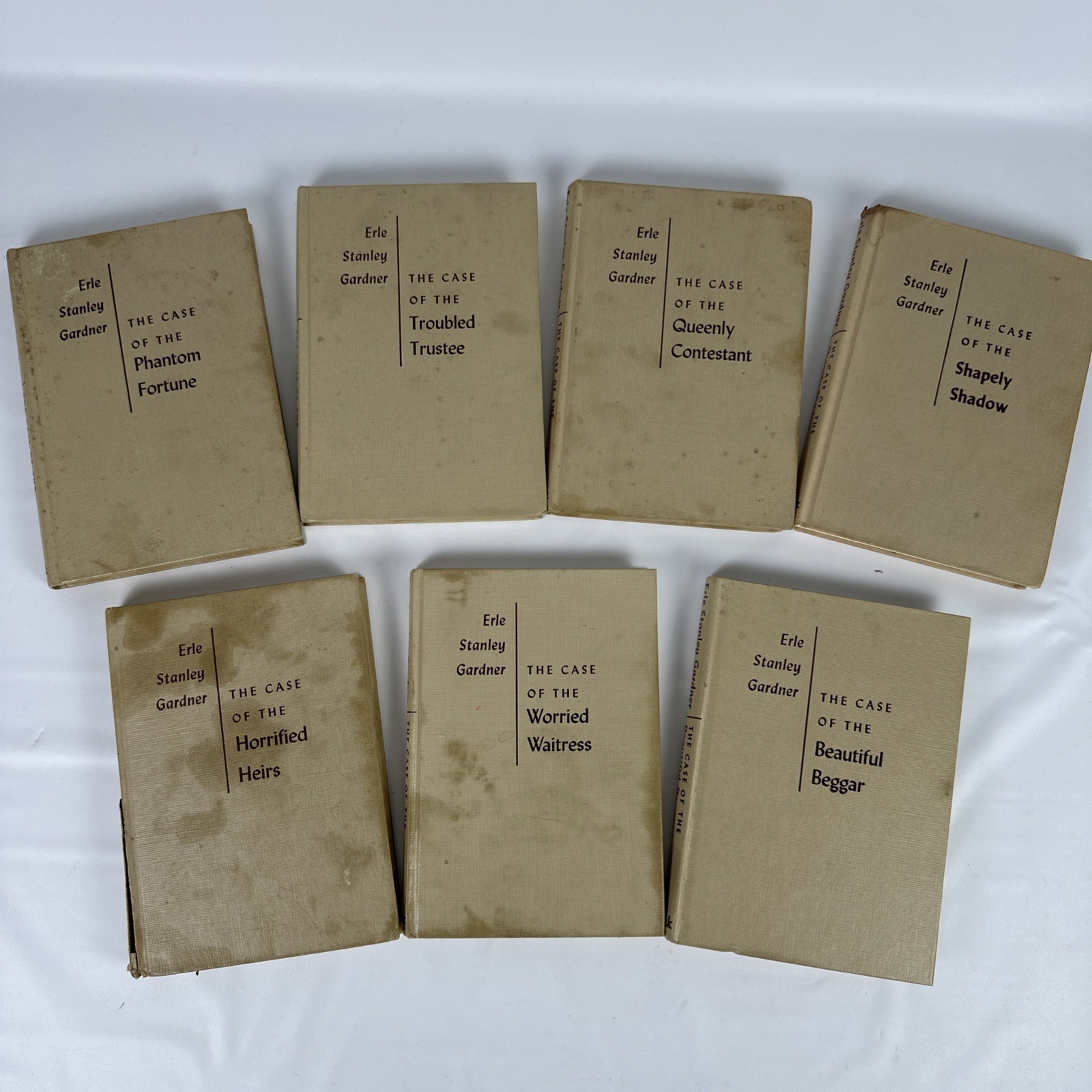 Perry Mason Mystery 7 Book Lot Erle Stanley Gardner 1960s VTG HC Walter J Black