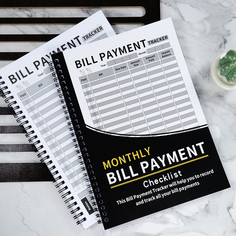 2PCS Monthly Bill Payment Checklist: Bill Tracker Notebook, the 4-Year Guide