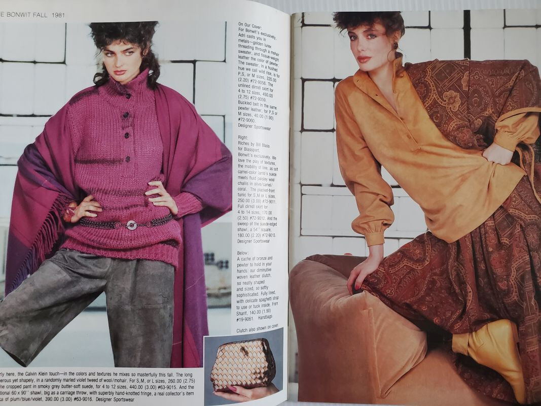 1981 BONWIT TELLER catalog NANCY DeWEIR Kelly LeBrock Donna Stia Nancy Decker