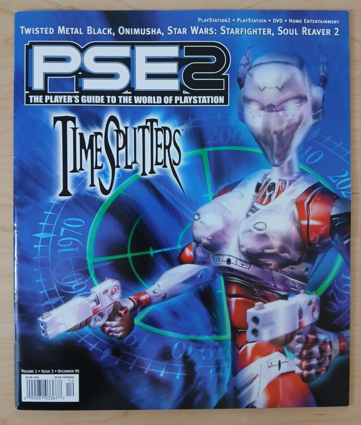 PSE2 vol 1 #3 (Dec 2000 Playstation 2 magazine) Timesplitters, Soul Reaver 2