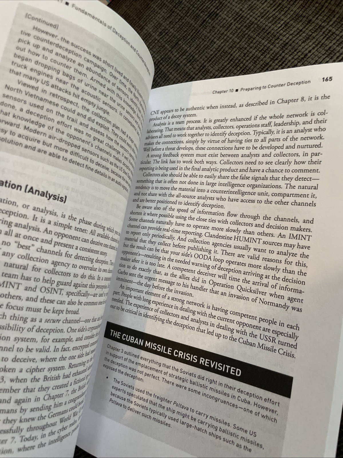 ?Deception: Counterdeception And Counterintelligence?Brand New- Ships FREE