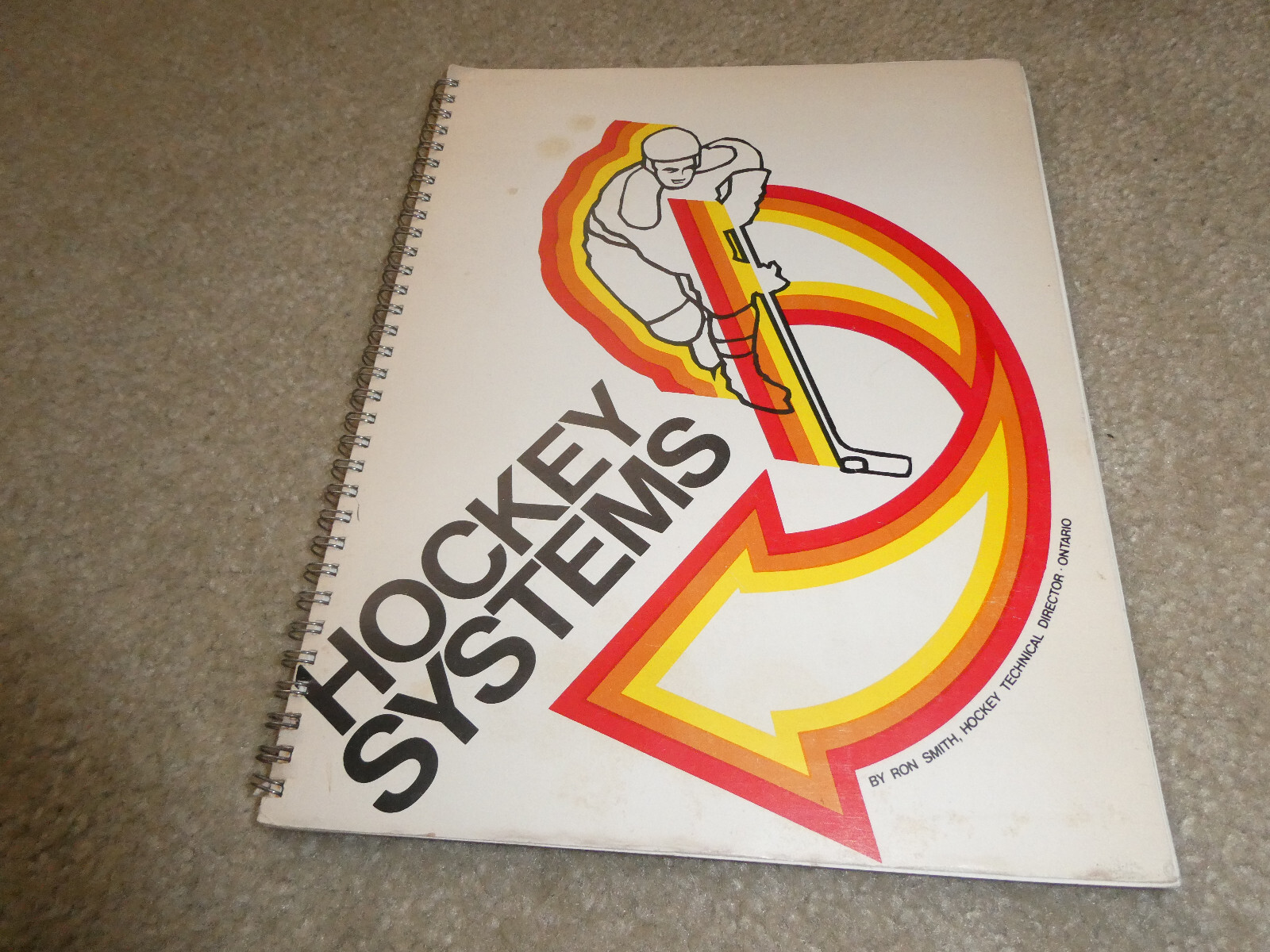 Vintage 1976 Softcover Ringbound Book Hockey Systems by Ron Smith