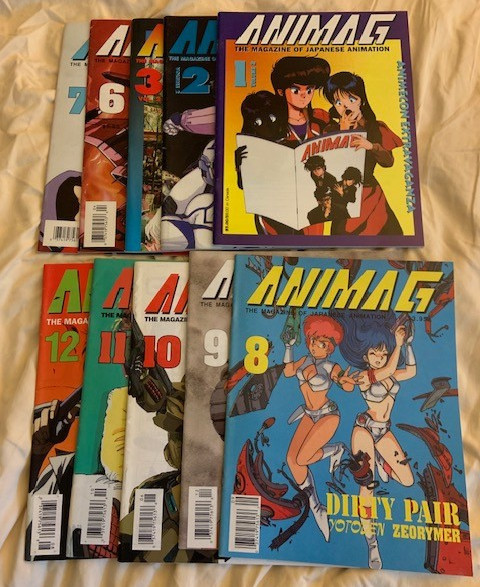Animag 10-issue lot anime vol 1 #6-12 vol 2 #1-3