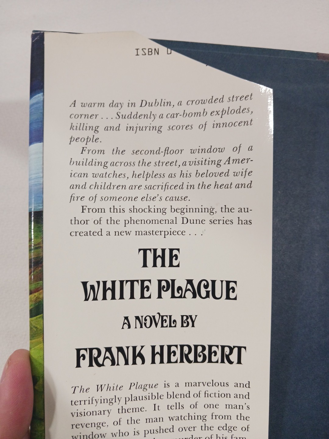 The White Plague Frank Herbert 1982 First Edition 1st Printing Hardcover DJ Dune