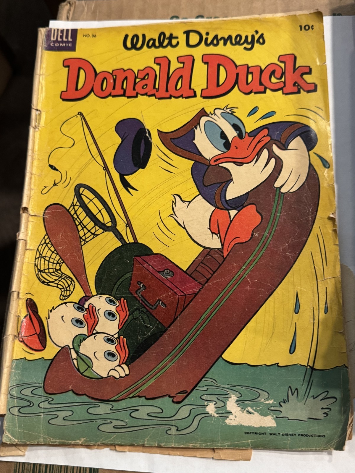 Walt Disney’s Donald Duck Comic Book Dell HO. 36 Vintage Used