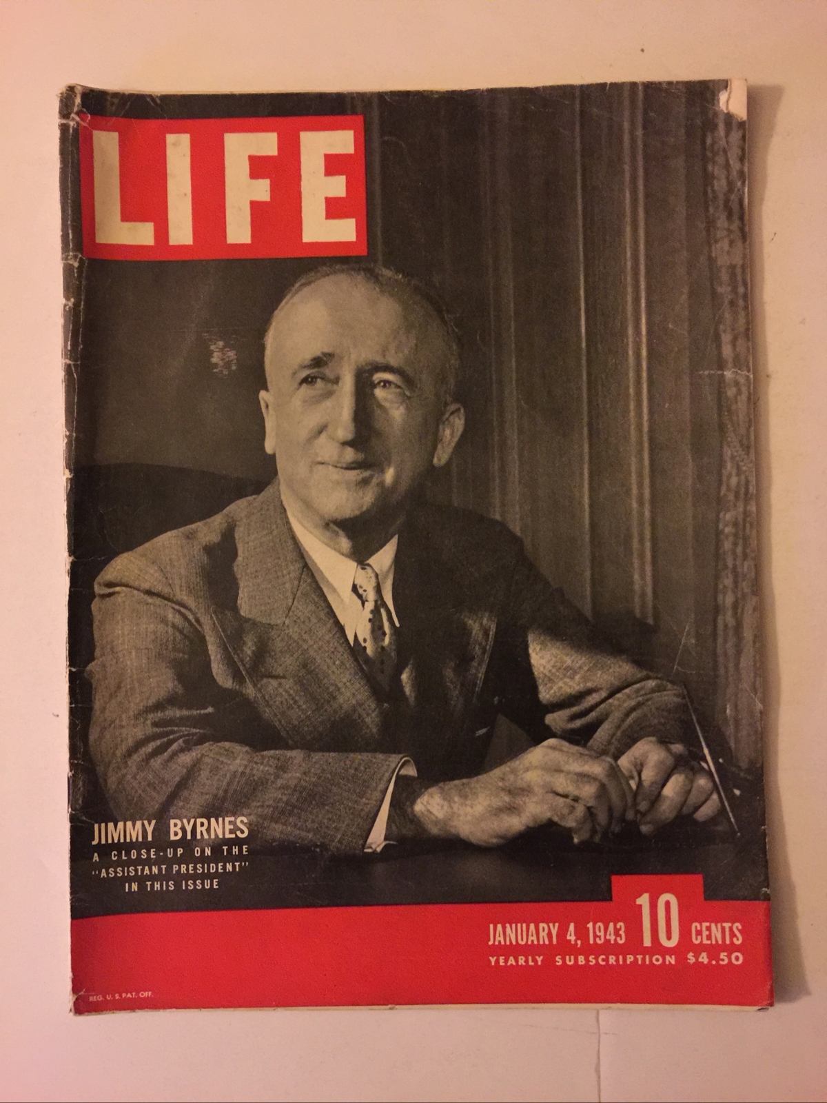 VTG Life Magazine January 4, 1943 Jimmy Byrnes Assistant President 76 pages