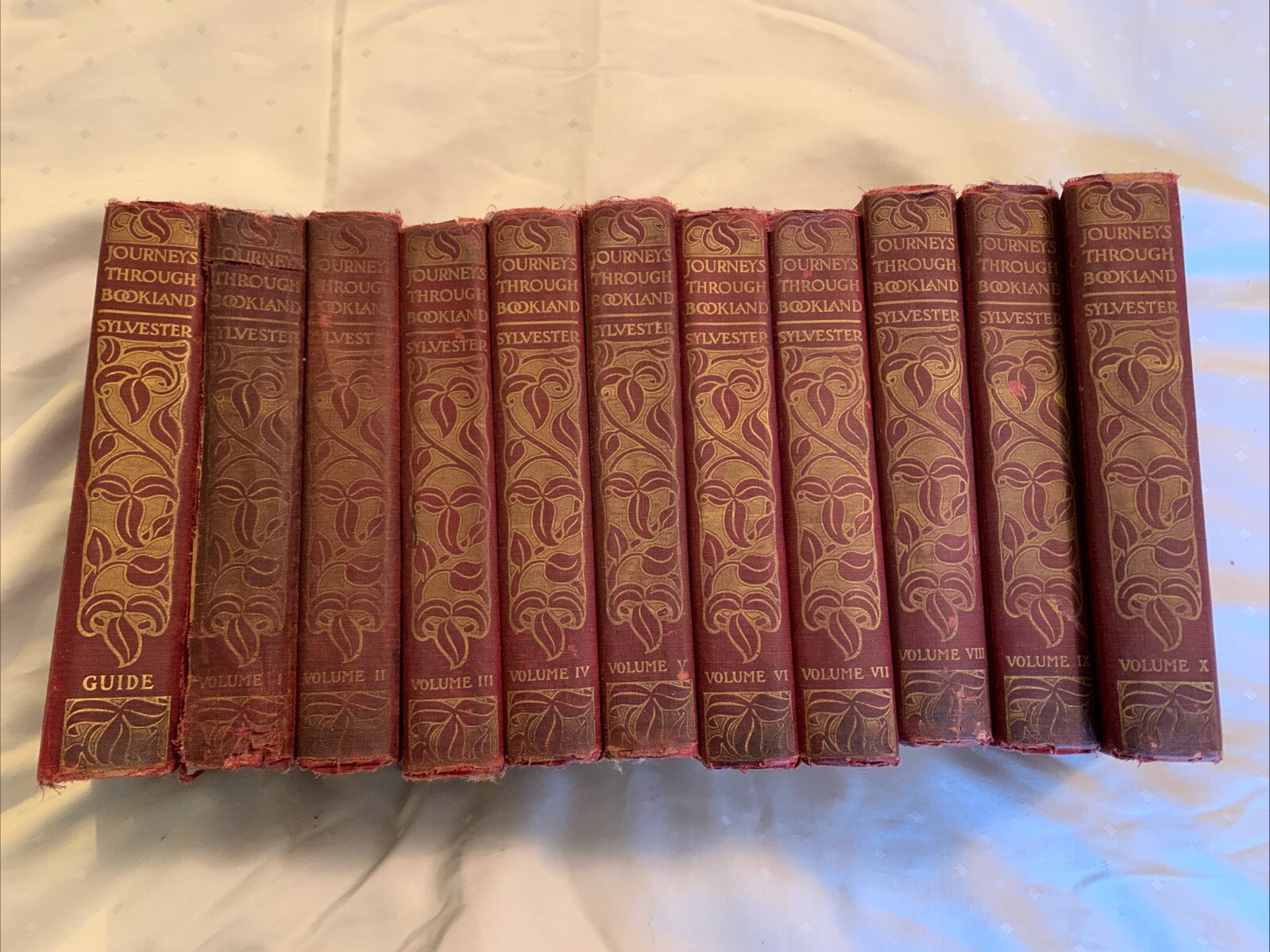 Antique 1909 Journeys Through Bookland Complete Set