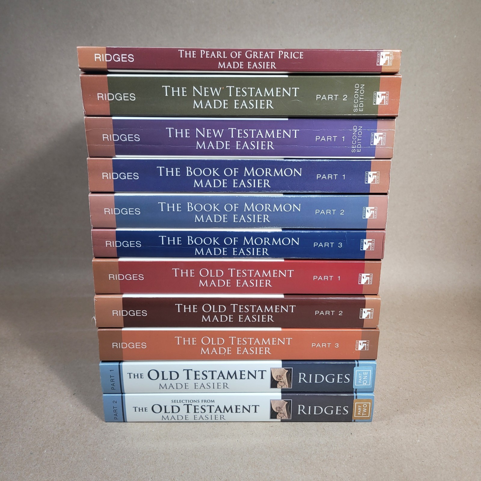 LDS Scriptures Study Made Easier Book Lot of 11 by David Ridges Testament Mormon