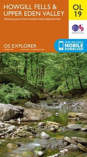 Howgill Fells & Upper Eden Valley Map | … by Ordnance Survey Sheet map, folded