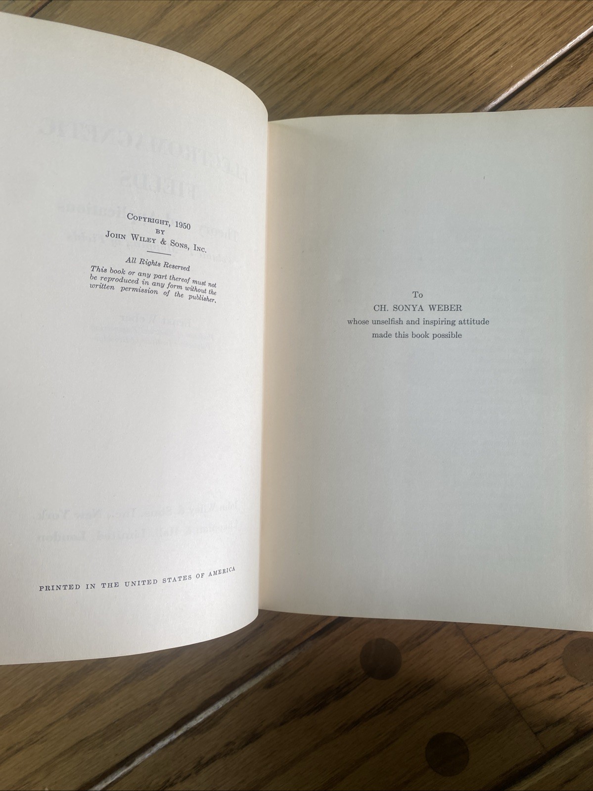 Electromagnetic Fields Theory & Application Volume 1 Mapping The Fields 1950 HC