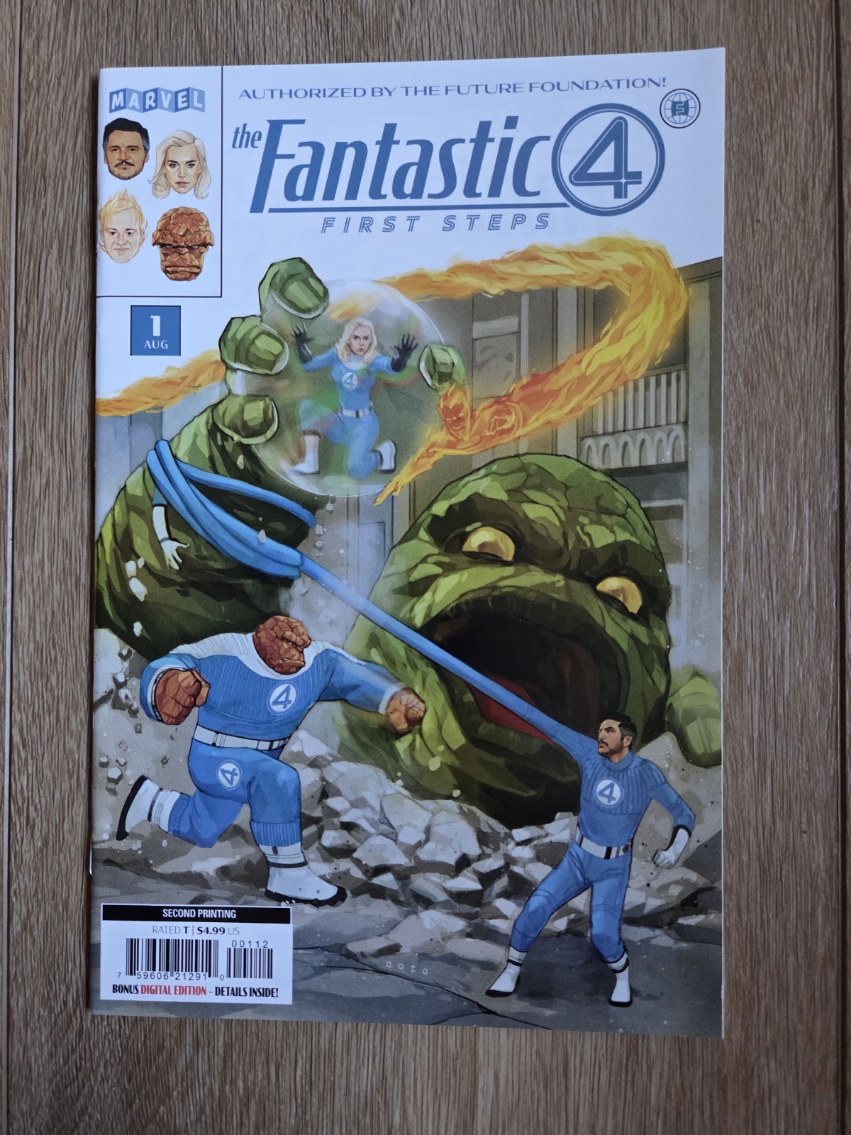 FANTASTIC FOUR FIRST STEPS #1 2ND PRINT MATT FRACTION MARK BUCKINGHAM MARVEL MCU