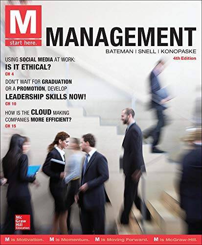 M: Management – Paperback By Bateman, Thomas – GOOD