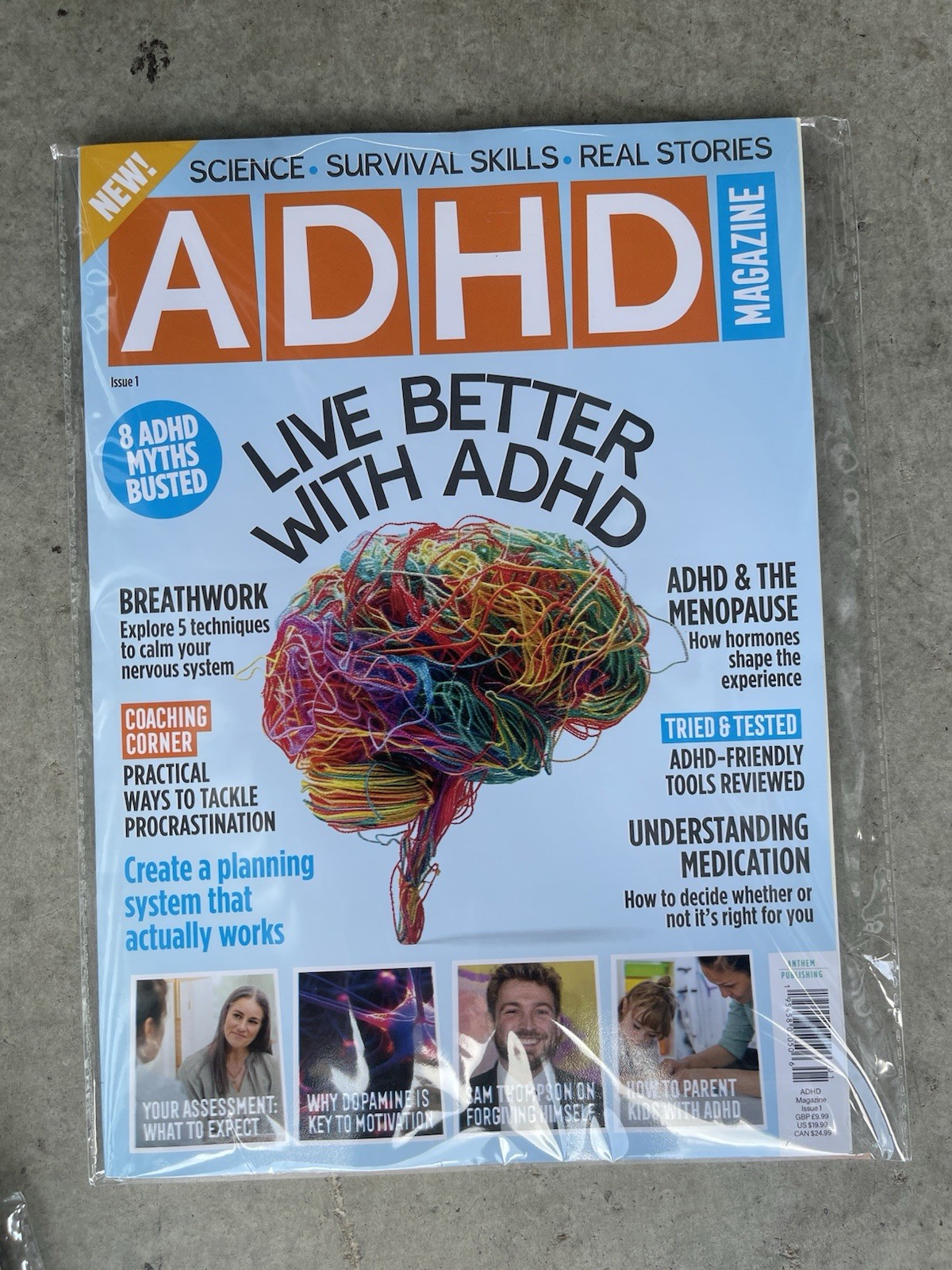 LIVE BETTER WITH ADHD 2026 ADHD Magazine Issue 1 / NEW