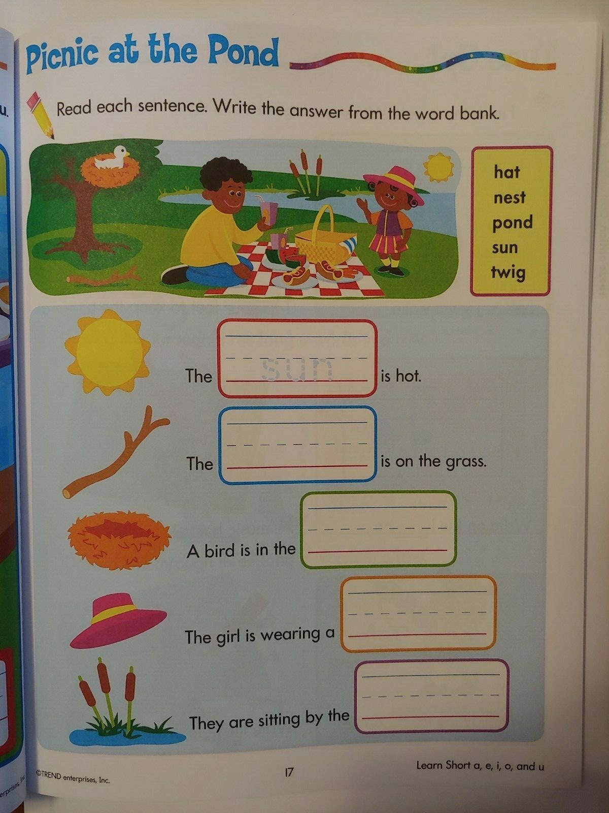 School Supplies: Learn to Read & Write Workbook – Grade 1 ~ 61 Pages ~ NEW