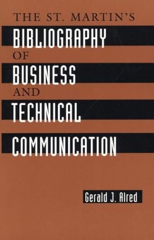 St. Martin’s Bibliography of Business and Technical Communication