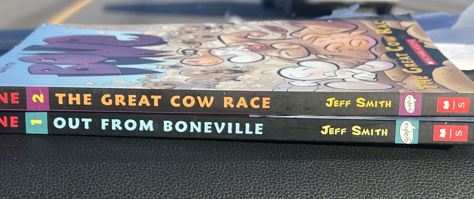 BONE “Out from Boneville” and “Treasure Hunters” lot of 2 by Jeff Smith