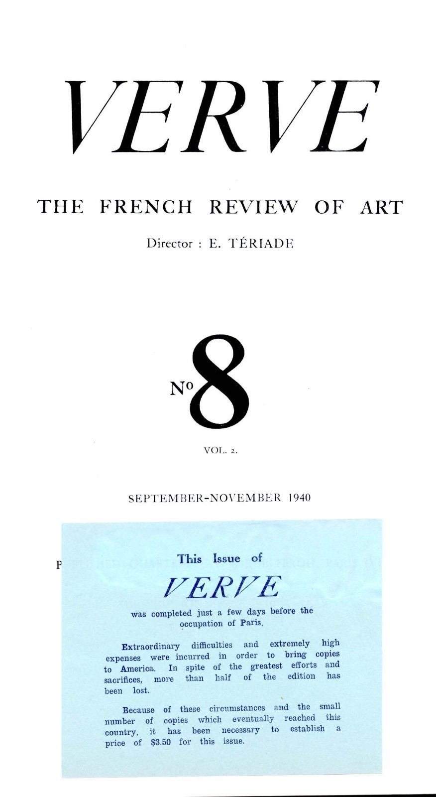 Verve 5–8 Bound Matisse Miró Chagall Lithographs French Art Magazine Teriade