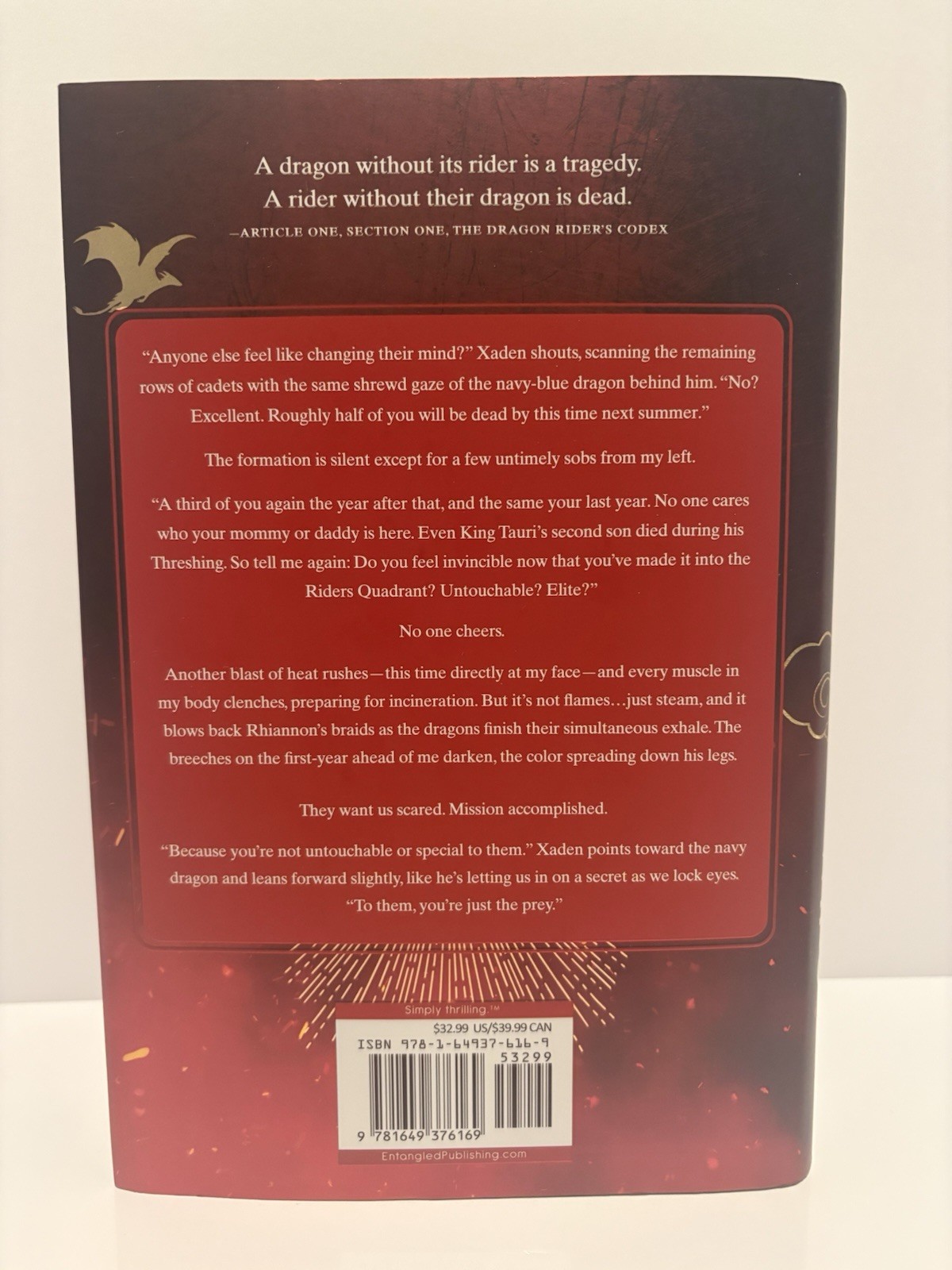 Fourth Wing Special Holiday Edition Sprayed Edges Yarros First Ed/First Printing