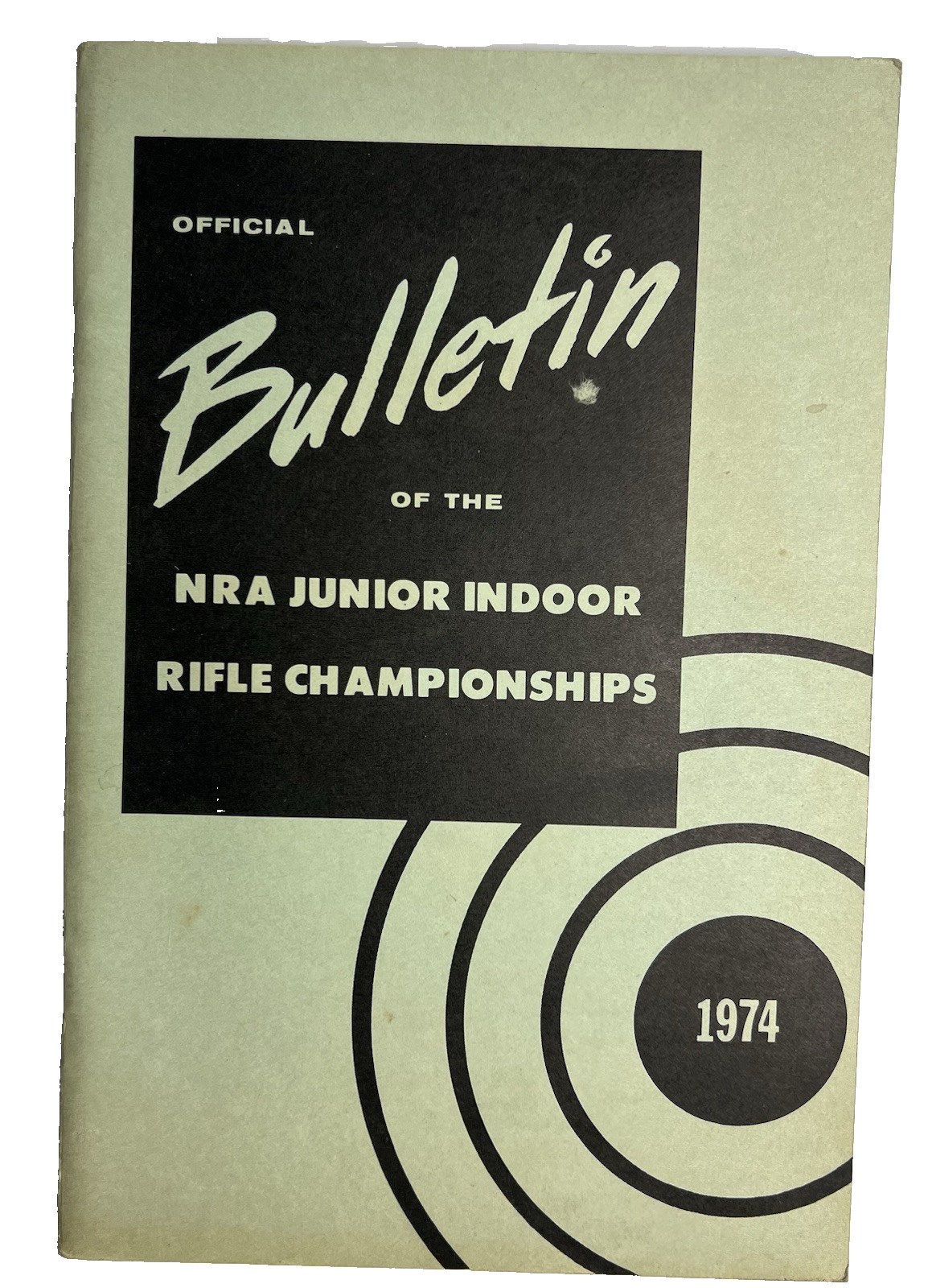 1974 Official Bulletin NRA Junior Indoor Rifle Championships 45 Pages