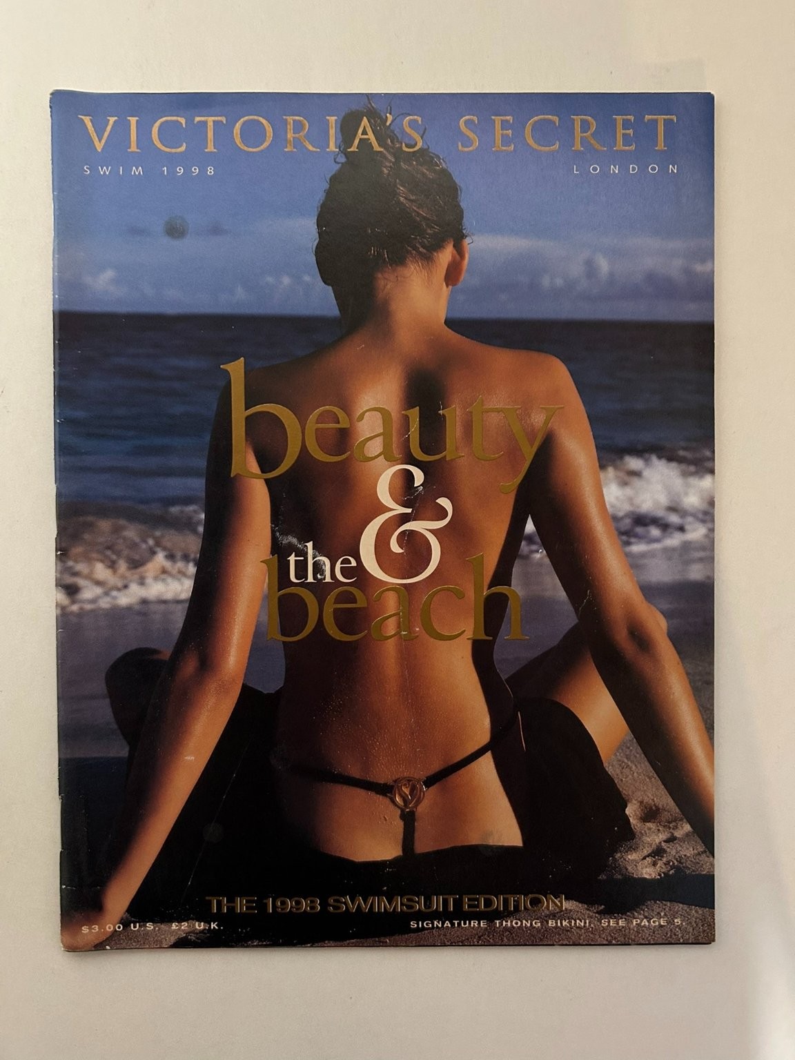 Victoria’s Secret Beauty & the Beach SWIM 1998 Swimsuit Edition Catalog Bikini