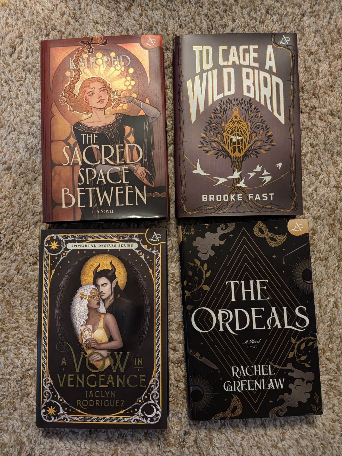 Allurial Book Club Edition Lot Of 4 Sprayed Edges Romantasy Hardcover Books