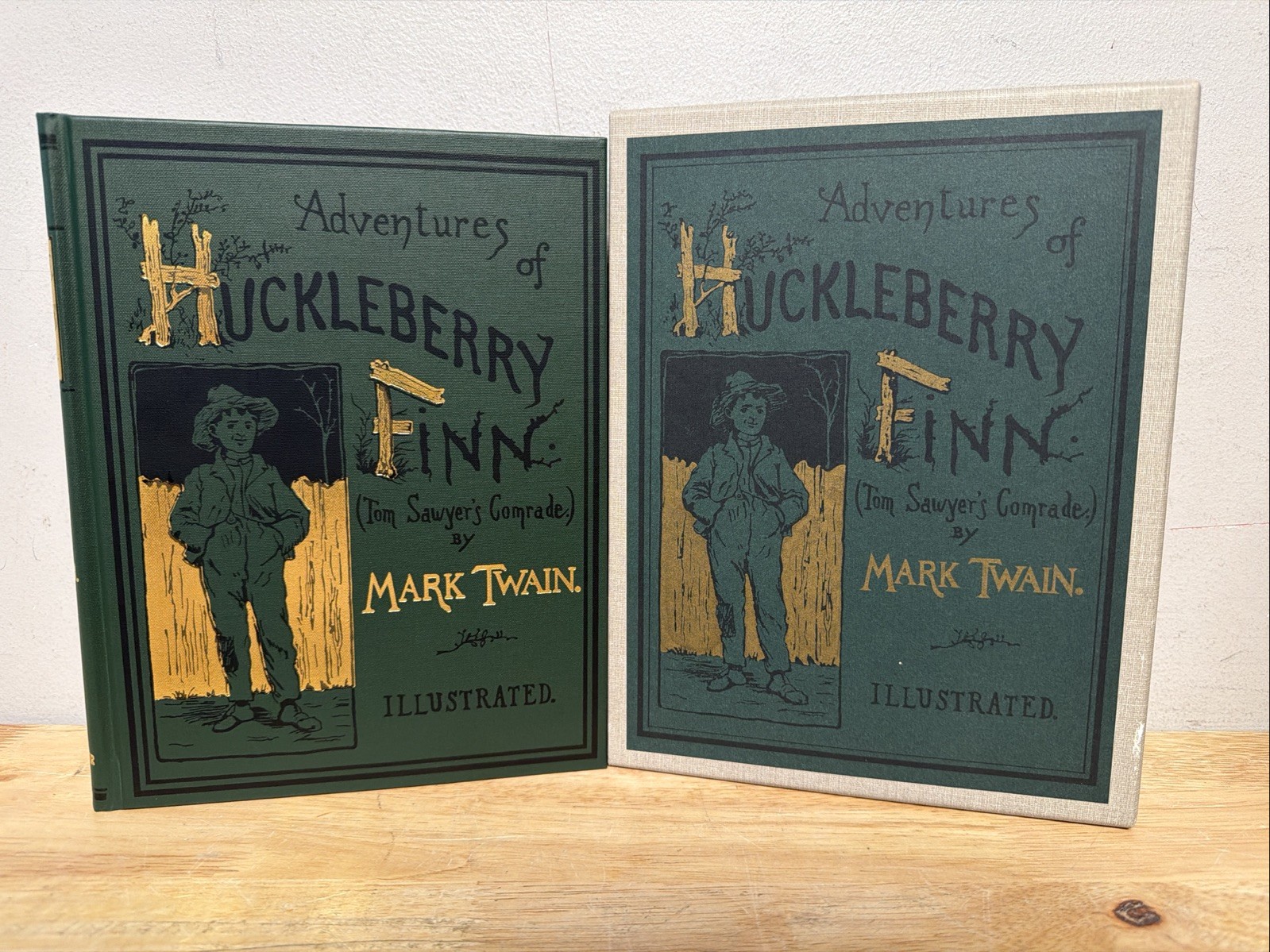 Adventures Of Huckleberry Finn Book Mark Twain First Edition Library Facsimile