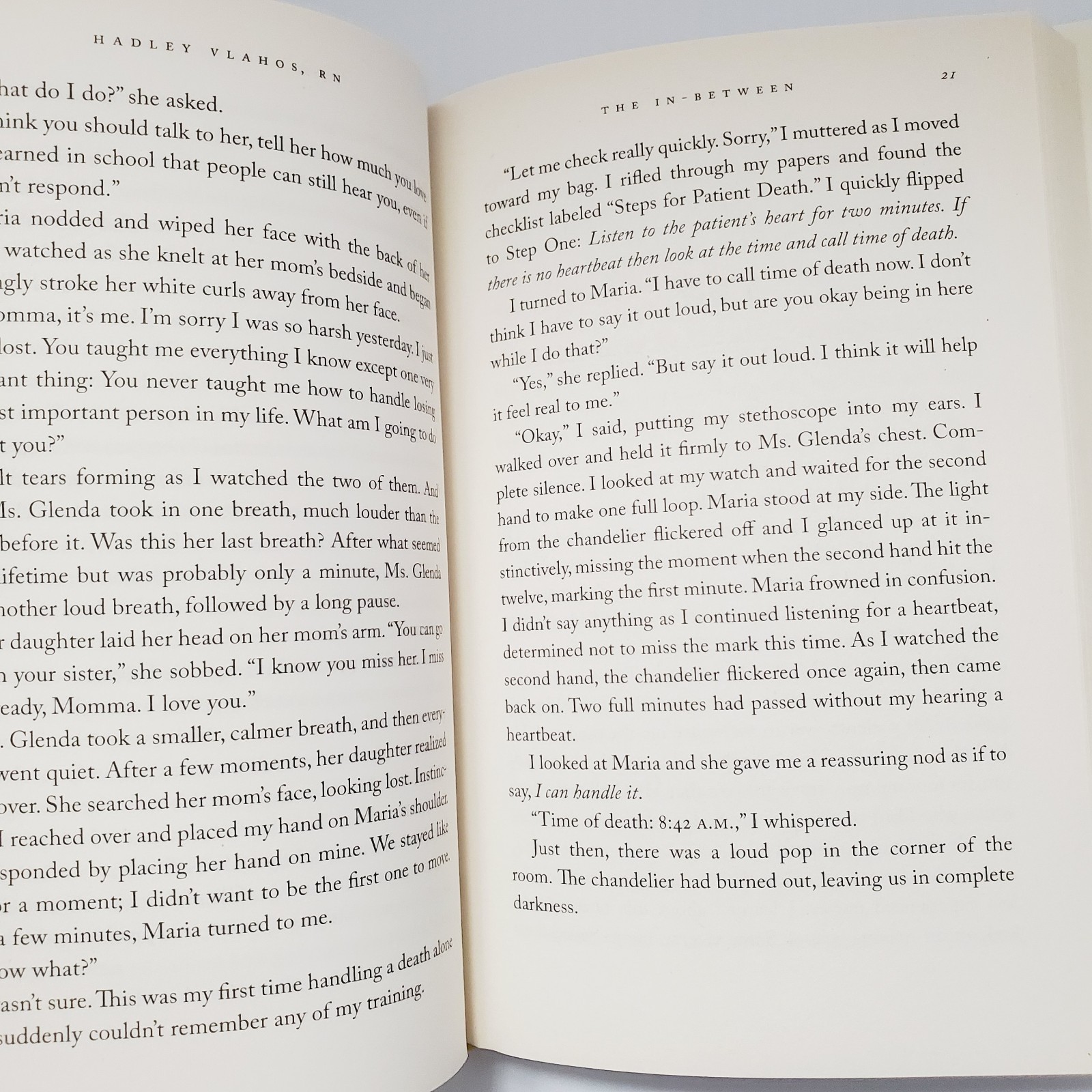 The In-Between Book Encounters During Life’s Final Moments Hadley Vlahos HC