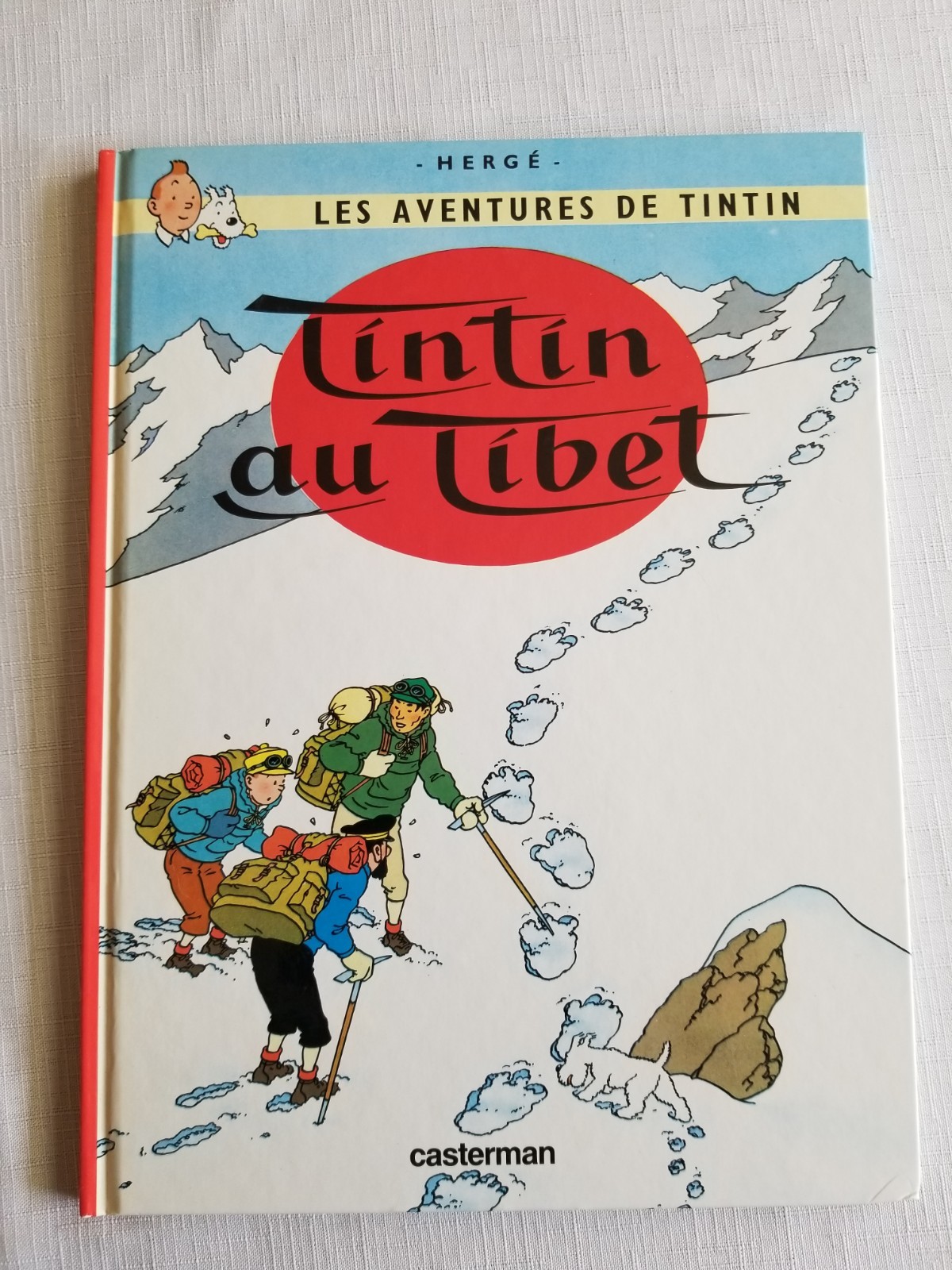 TINTIN AU TIBET (ADVENTURES OF TINTIN) (FRENCH EDITION) By Herge Hardcover 1960