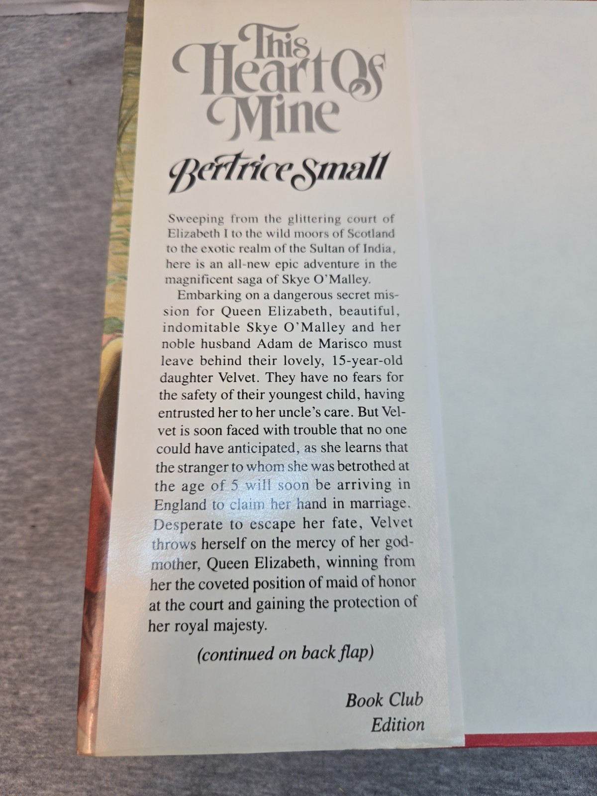 This Heart of Mine, by Bertrice Small (1985, Book Club Edition, Ballantine Books