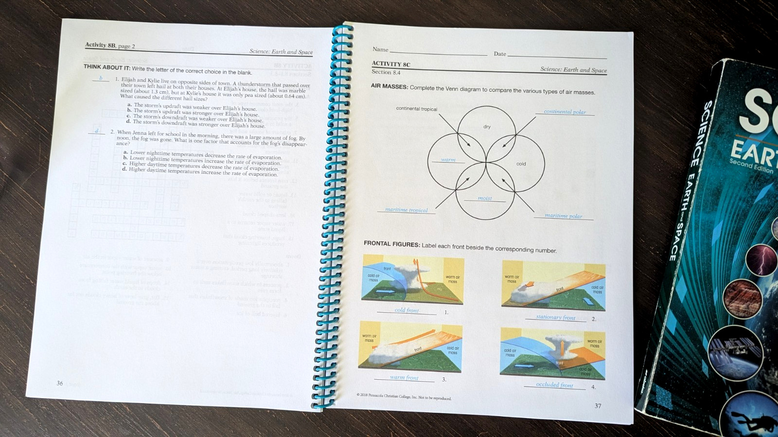 Abeka Science 8: Earth and Space Text + Answer Keys – Bundle!
