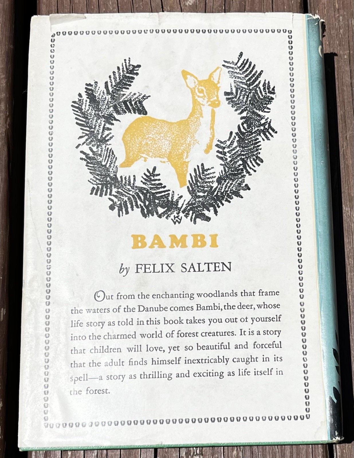 Vintage Bambi’s Children 1939 Book Felix Salten Grosset Dunlap Bobbs-Merrill HB