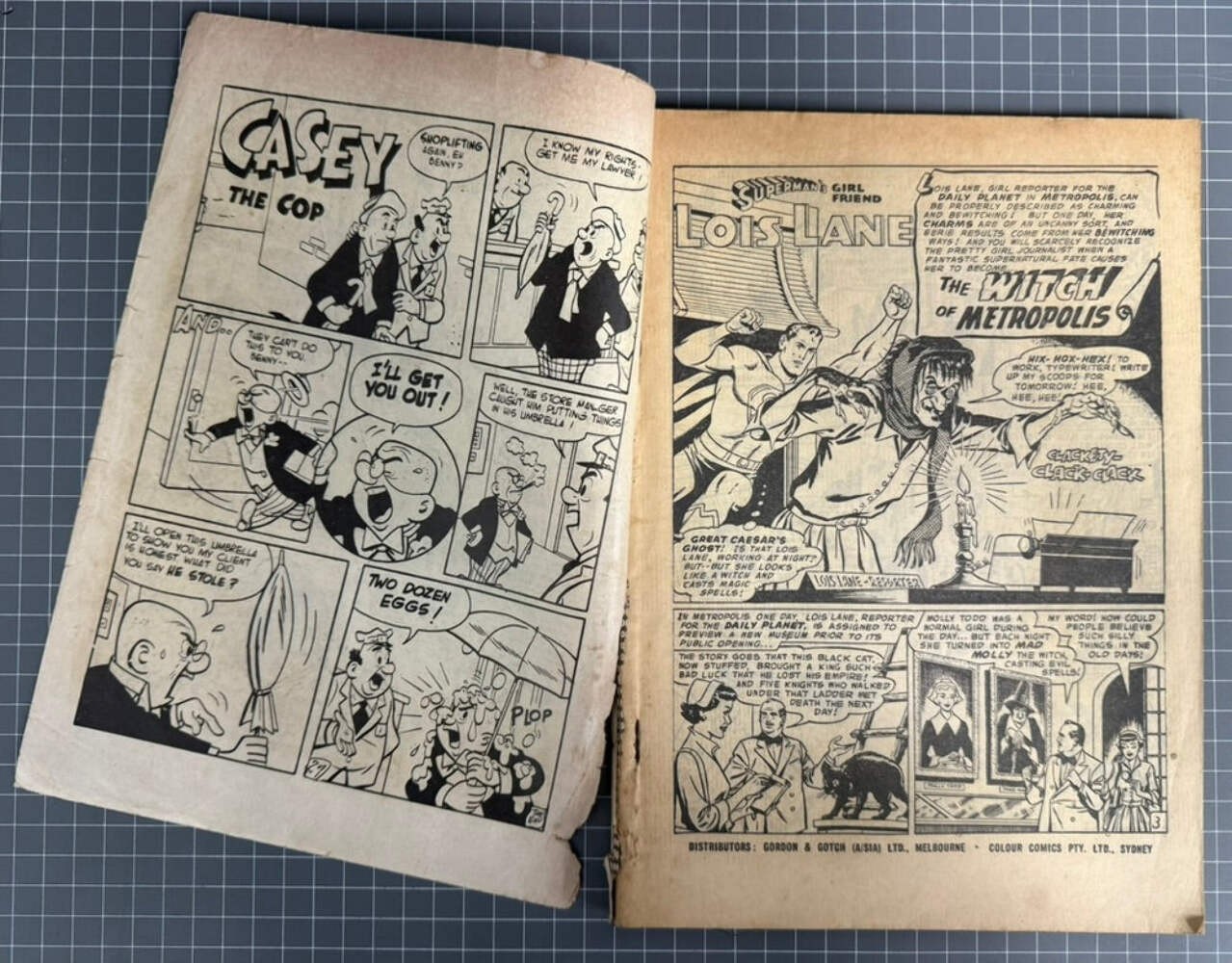 🔑SUPERMAN SUPACOMIC #2 COLOUR COMICS AUSTRALIAN *LOIS LANE #1* PRE-DECIMAL 1958