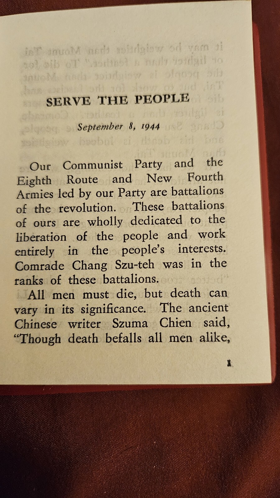 FIVE ARTICLES BY CHAIRMAN MAO TSE-TUNG, Rare Book, Pub. 1968, Mint Condition.